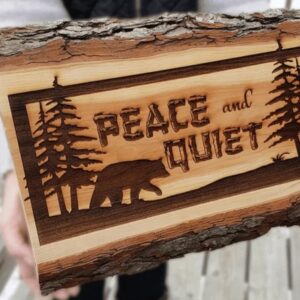 Engraved Wood Sign